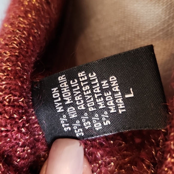 Victoria's Secret Moda International Mohair metallic gold cowl neck swea… - Picture 7 of 7